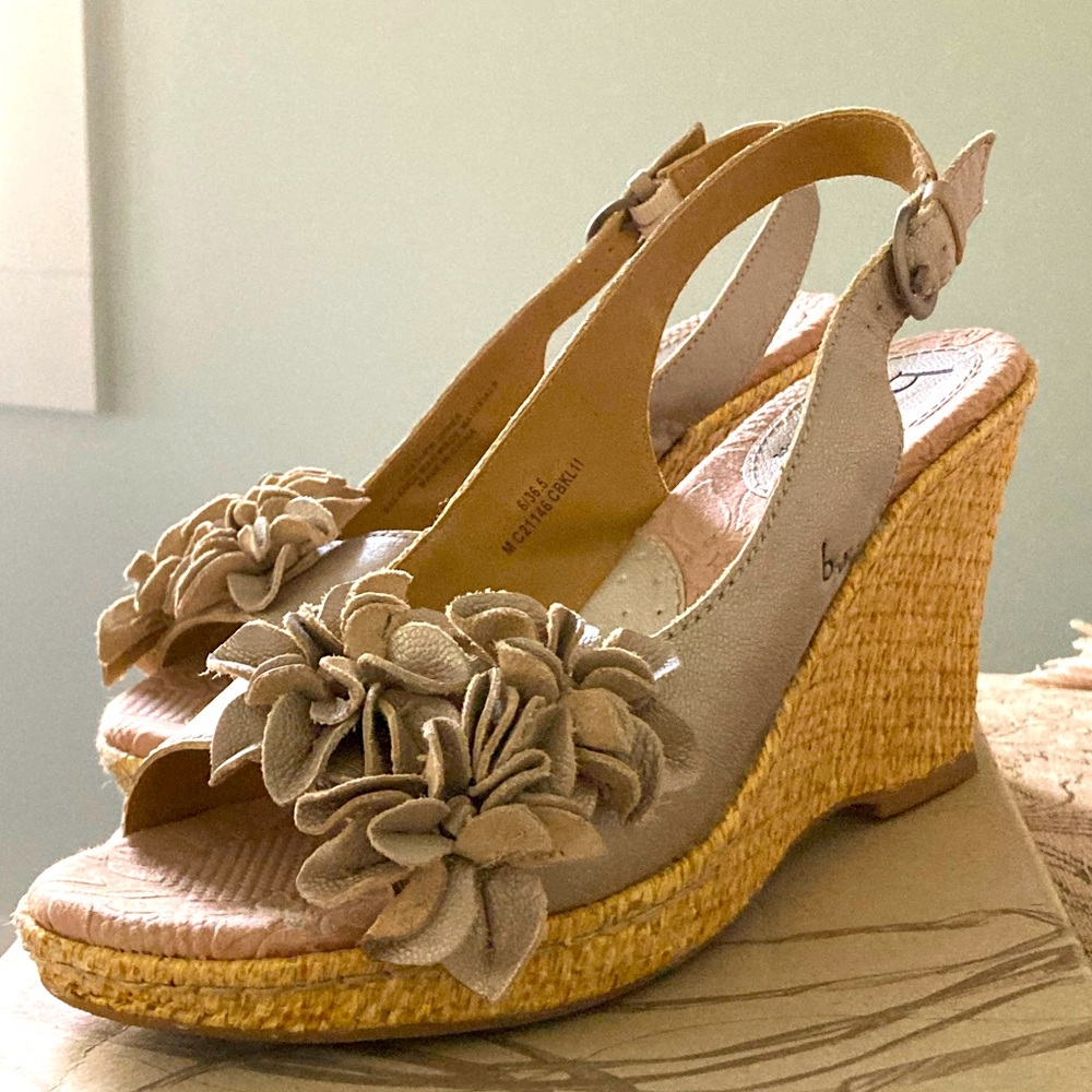 B.O.C. Wicker Wedge Slingback